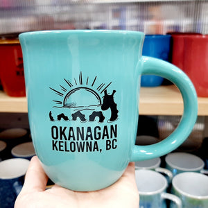 Ogopogo Okanagan Kelowna Mug Mint Green