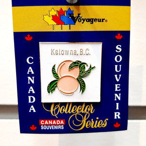 Kelowna BC. Peach Image Pin