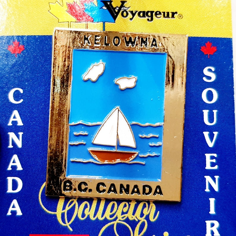 Kelowna BC. Canada Yacht Image Pin