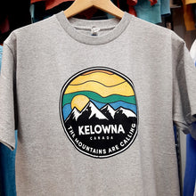 Load image into Gallery viewer, Adult Graphic T-shirt &quot;The Mountains are calling&quot; Kelowna Canada
