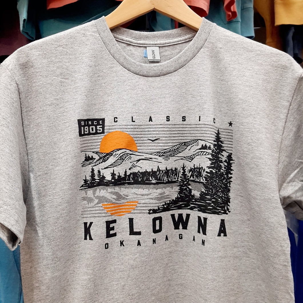 Adult Graphic T-shirt Kelowna Okanagan Gray