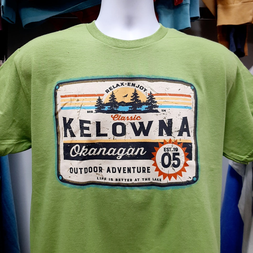 Adult Graphic T-shirt Kelowna Okanagan Green