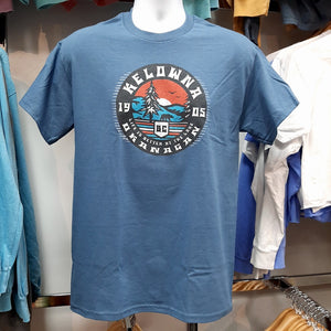 Adult Graphic T-shirt Kelowna Okanagan Saxe Blue