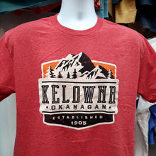 Load image into Gallery viewer, Adult Graphic T-shirt Kelowna Okanagan Red Pink
