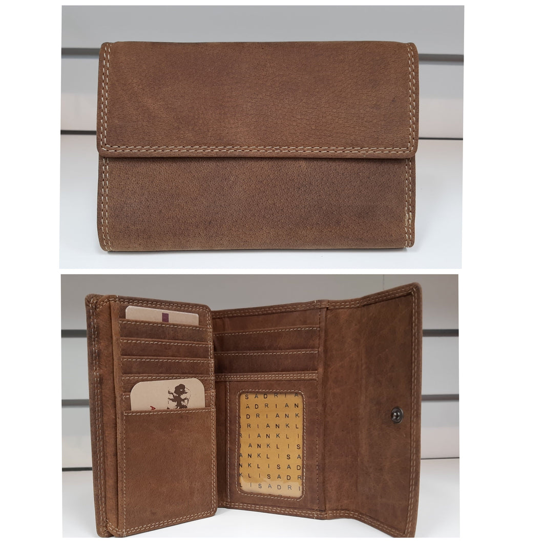 Adrian Klis Buffalo Leather Wallet Purse Card Holder #204