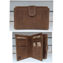 Load image into Gallery viewer, Adrian Klis Buffalo Leather Wallet Purse Card Holder #203
