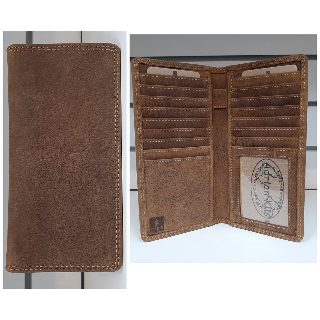 Adrian Klis Buffalo Leather Wallet Purse Card Holder #217