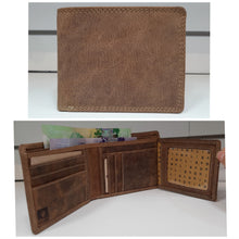 Load image into Gallery viewer, Adrian Klis Buffalo Leather Wallet Purse Card Holder #213
