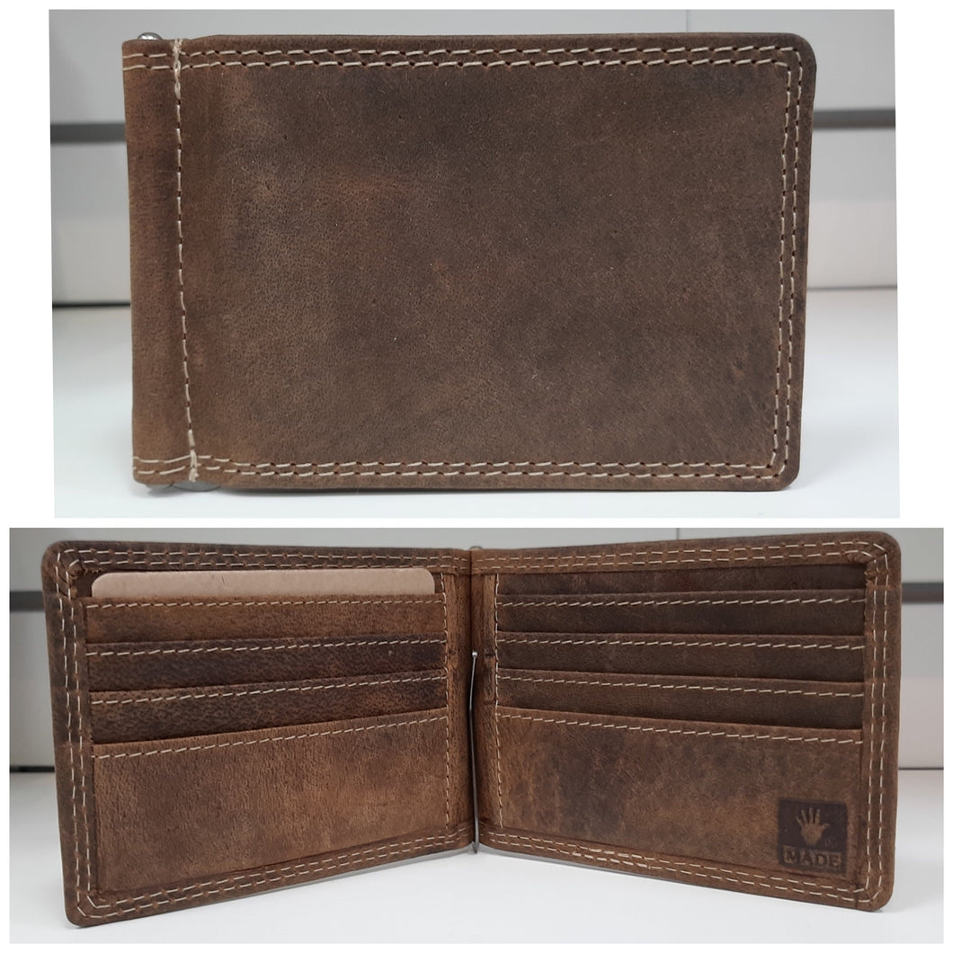 Adrian Klis Buffalo Leather Wallet Purse Card Holder #210