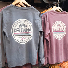 Load image into Gallery viewer, Back Printed Adult Long Sleeve Shirt &quot;LIFE IS BETTER AT THE LAKE&quot; KELOWNA
